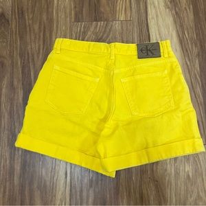 Vintage Calvin Klein Yellow shorts